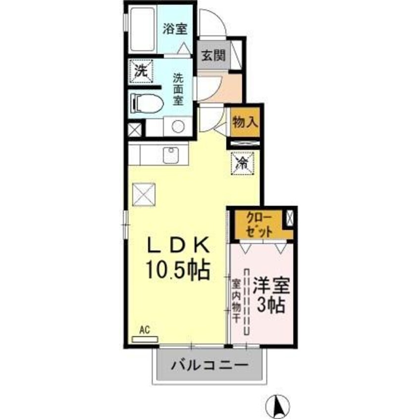間取図 モンテベール Ⅱ