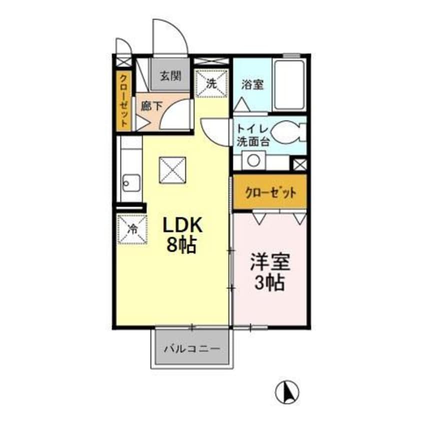 間取図 サニーウェル Ｂ