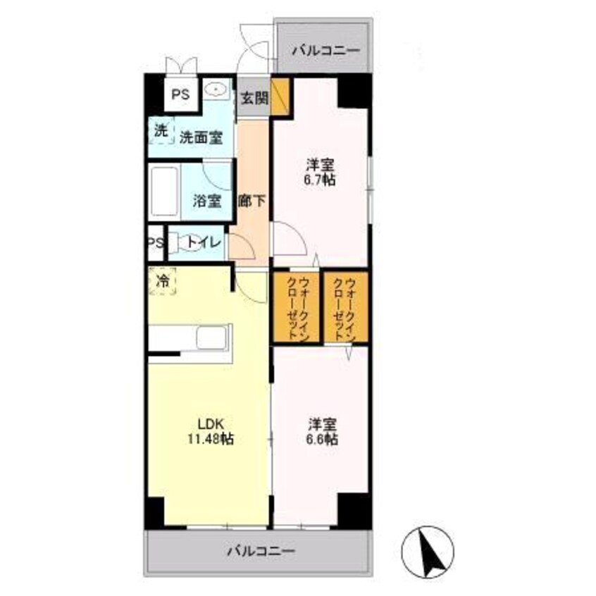 間取図 グランヒルズ