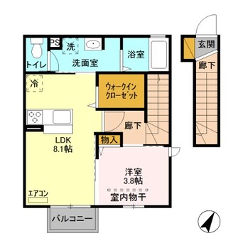 間取図 ステラ コート若草 Ａ