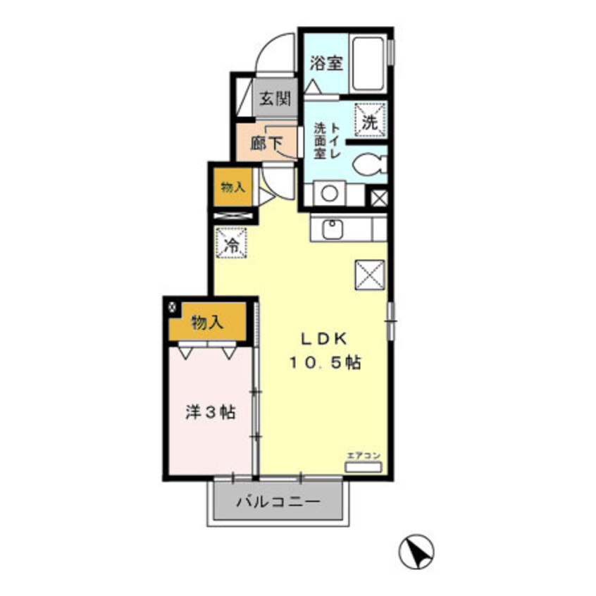 間取図 クレスト雅 Ｂ