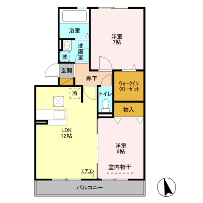 間取図 ヴィルドミール中今泉