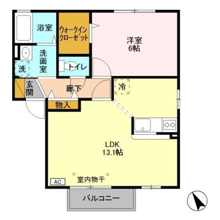 間取図 ディアクレスト Ｆ