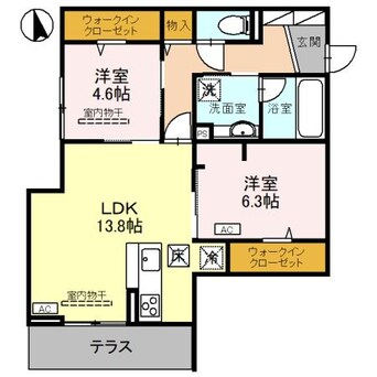 間取図 D-GLANZ EAST
