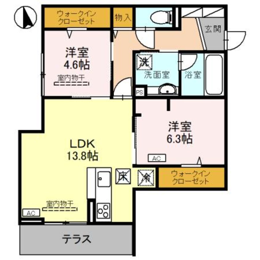 間取図 D-GLANZ EAST