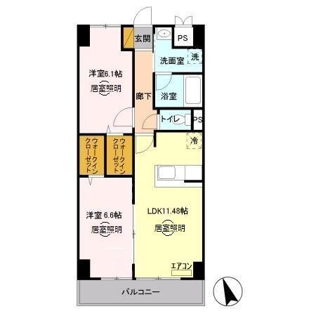 間取り図 グランヒルズ