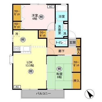 間取図 コーポセブン Ａ