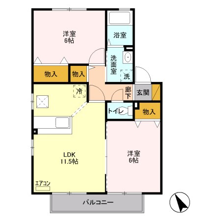 間取り図 イーストヒルズ 参番館
