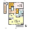 カーサ クラシオン Ａ 1LDKの間取り