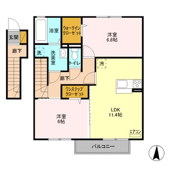 間取図 グレイスコート岡本 Ｂ