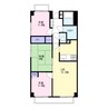 ロイヤルレザン 3LDKの間取り