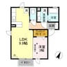ウィット-Ｓ. Ｂ 1LDKの間取り