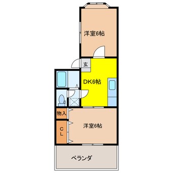 間取図 コーポ川俣