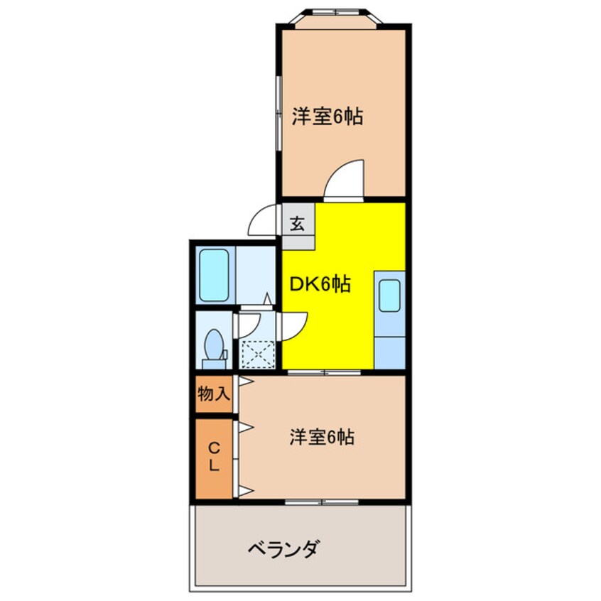 間取図 コーポ川俣