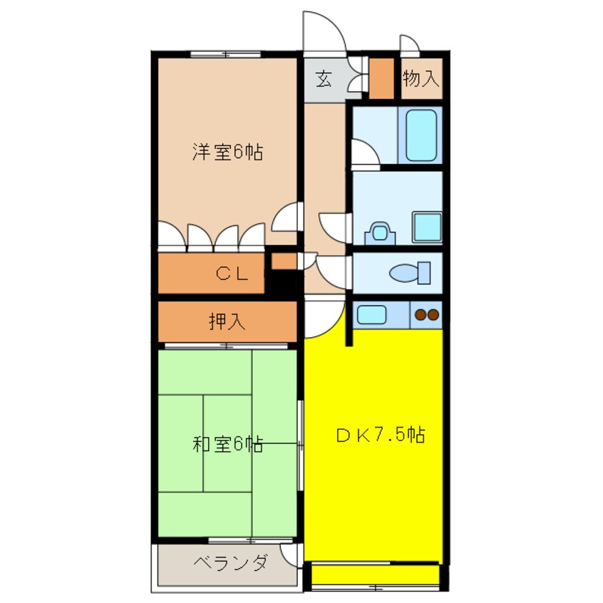 間取図 サントラップ鶴田