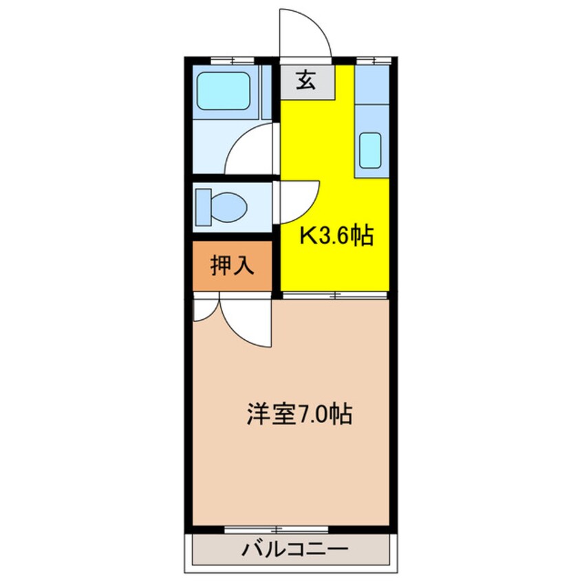 間取図 末広コーポ