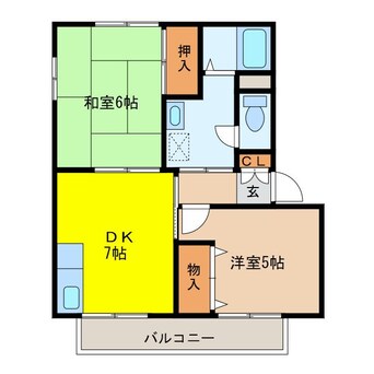 間取図 フォンテーヌT＆H　B