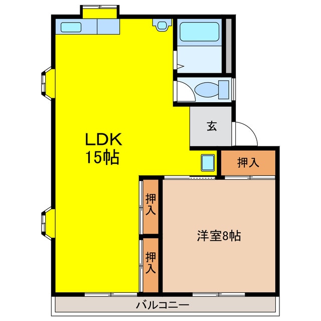 間取り図 山崎ハイツⅡ