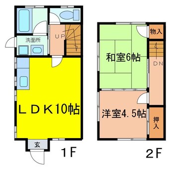 間取図 双葉町貸家