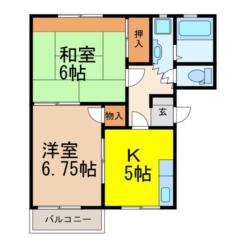 間取図 パークハイツ北原