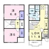 ヴィラ　ウィステリアＢ 2LDKの間取り