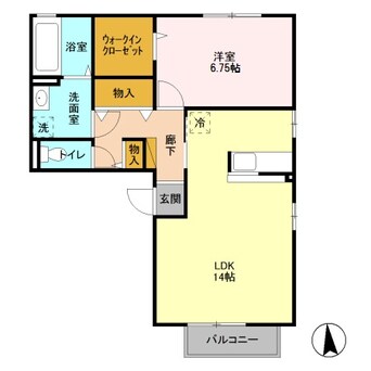 間取図 東北本線<宇都宮線>/宇都宮駅 徒歩25分 2階 築20年