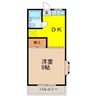 サンパールハイツ 1DKの間取り