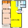 ミヤビタウンＥ 2LDKの間取り