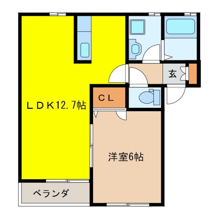 間取図 ウィステリアフラット