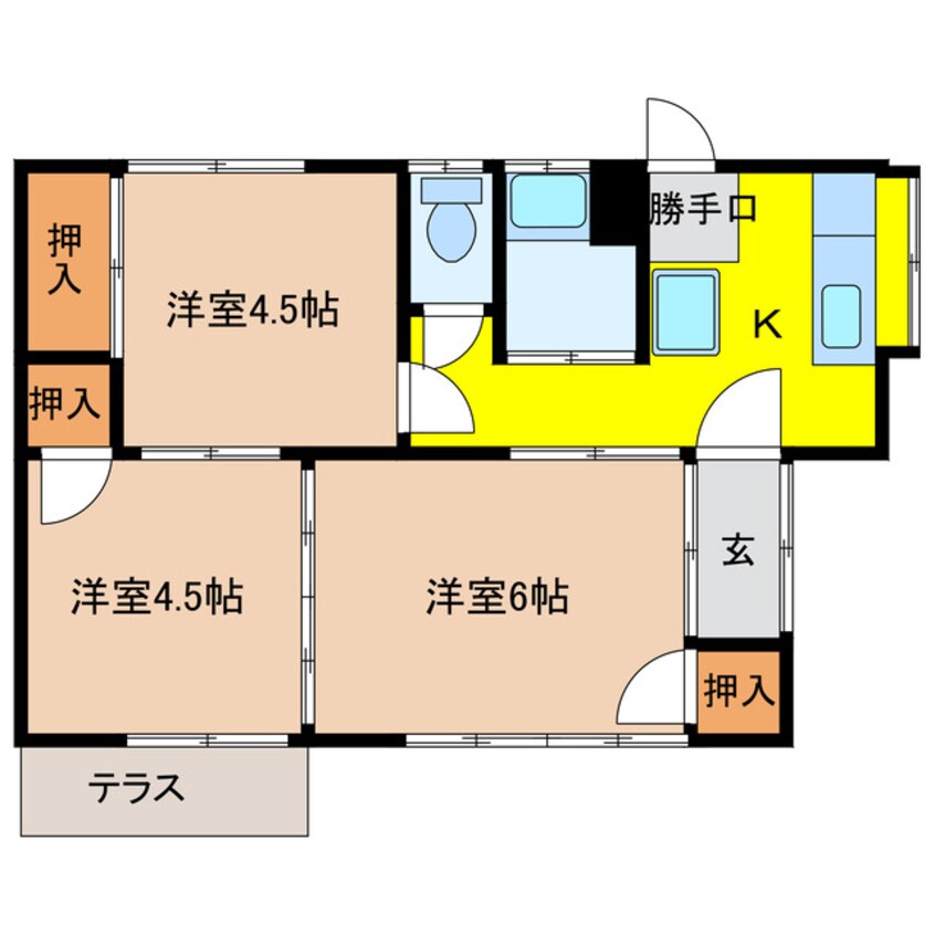 間取図 中村様貸家