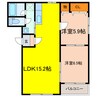 ミヤビタウンＥ 2LDKの間取り