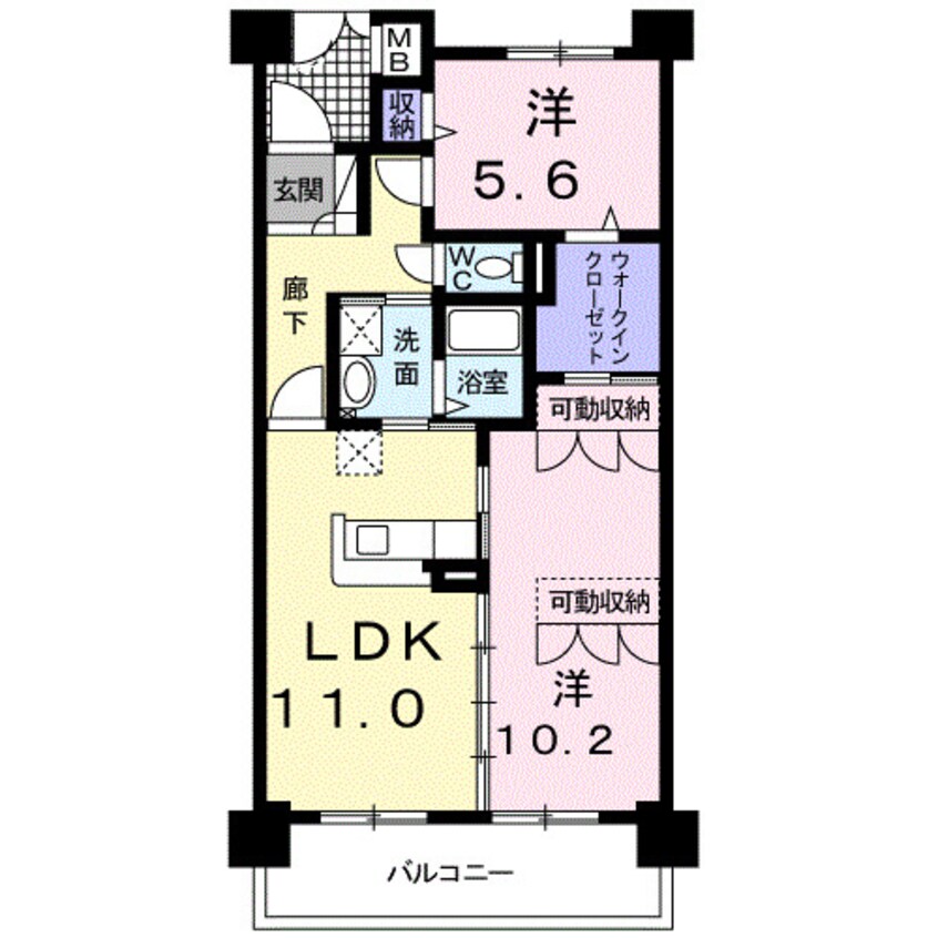 間取図 カーサ　ソレアード