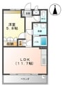 クローバーハウスＢ 1LDKの間取り