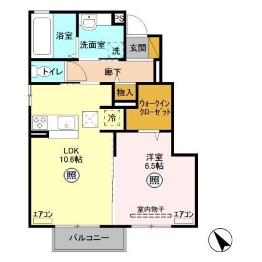 間取図 シャルムコート Ｂ