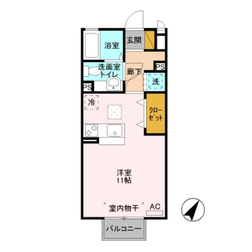 間取図 プレジール松原 Ｃ