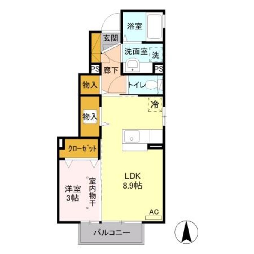 間取図 セジュール山口 ５番館