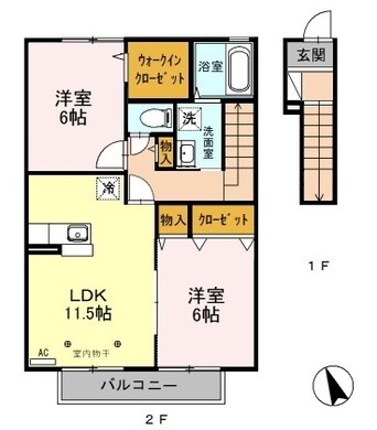 間取図 パレット Ｃ