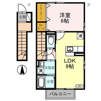 間取図 エスポワール海都 Ｂ