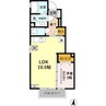 サニースクエア Ａ 1LDKの間取り