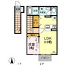 エステラ 1LDKの間取り