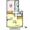 グレイスコート Ⅰ 1LDKの間取り