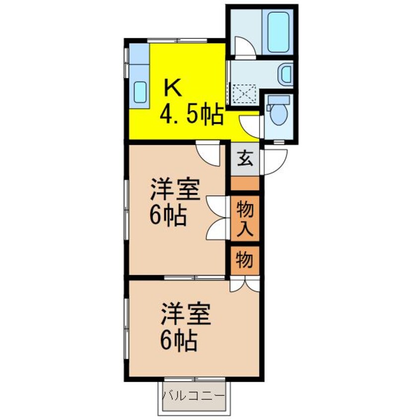 間取図 クレールハイム