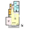 イーストヒルズ 八番館 1LDKの間取り