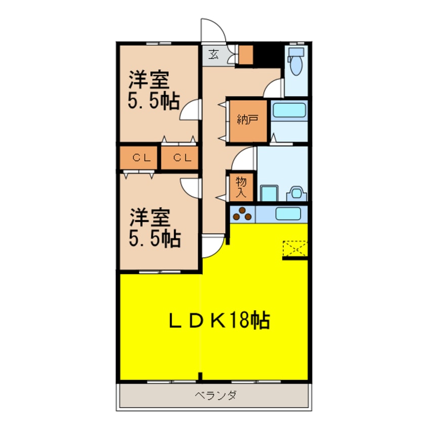 間取図 NAKANO弐番館