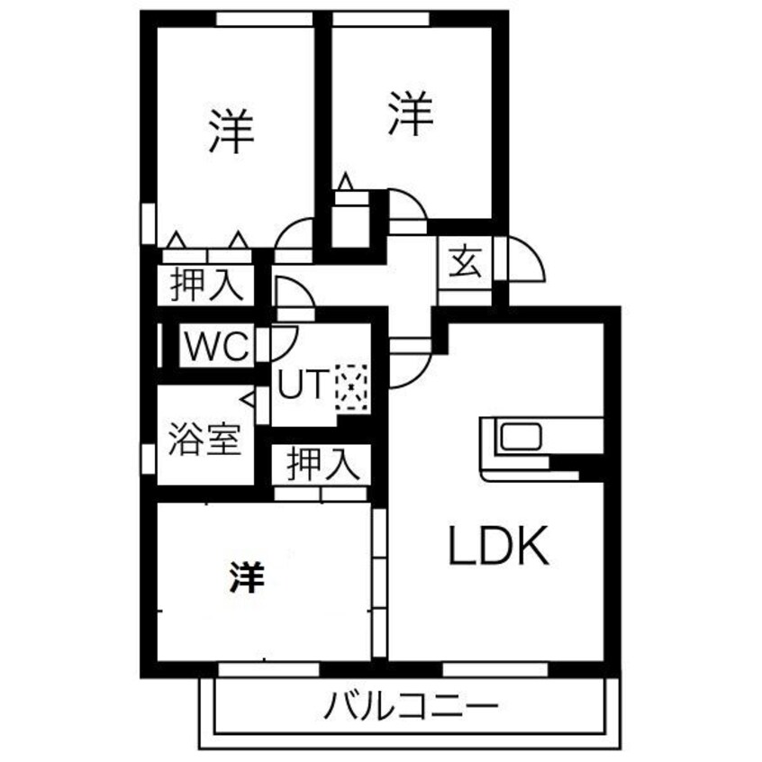 間取図 エスポワール今泉