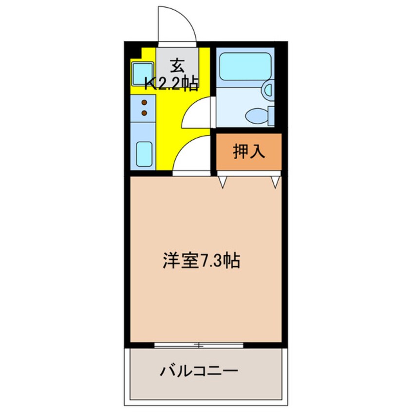 間取図 三向ハイツ若草