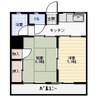 コーポ松永 2Kの間取り