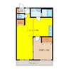 アマリエンバード 1LDKの間取り