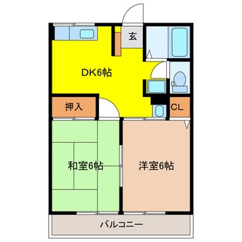 間取図 グリーンフラットＡ