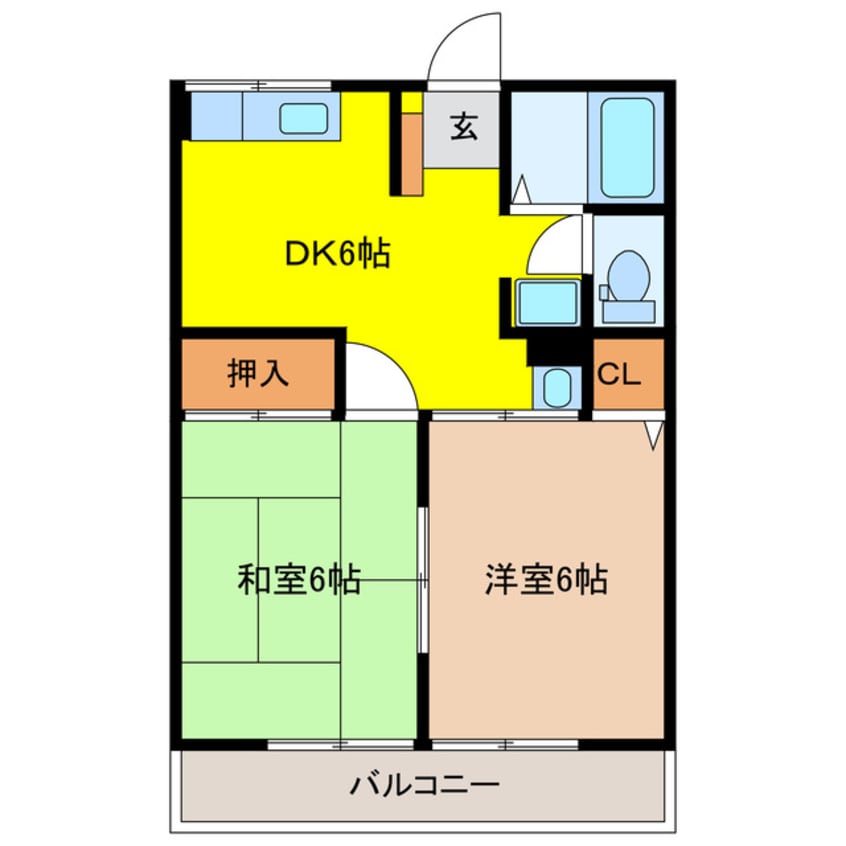 間取図 グリーンフラットＡ